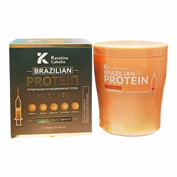 Masque Capillaire Keratine & Proteine Brésiliens 1000 ml