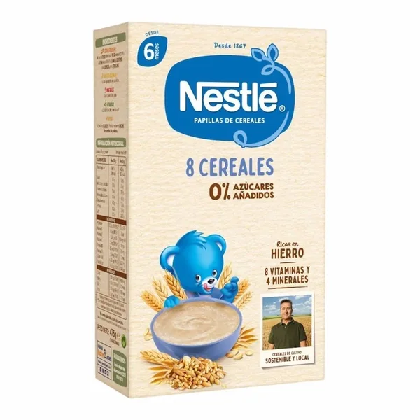 Nestle 8 Cereales des 6 mois – 475 g | Cereales Instantanées pour Bebe