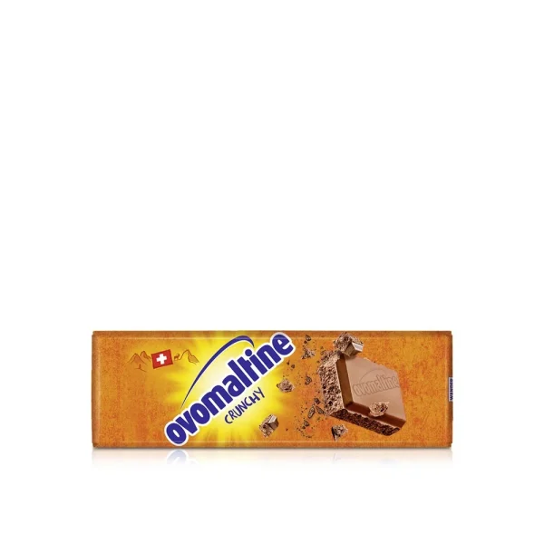 Ovomaltine Tablette de Chocolat Crunchy 42g – Chocolat Suisse Croustillant au Malt