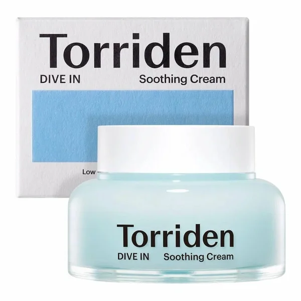 Torriden Dive In Soothing Cream – 100 ml | Creme Hydratante & Apaisante pour Peau Sensible