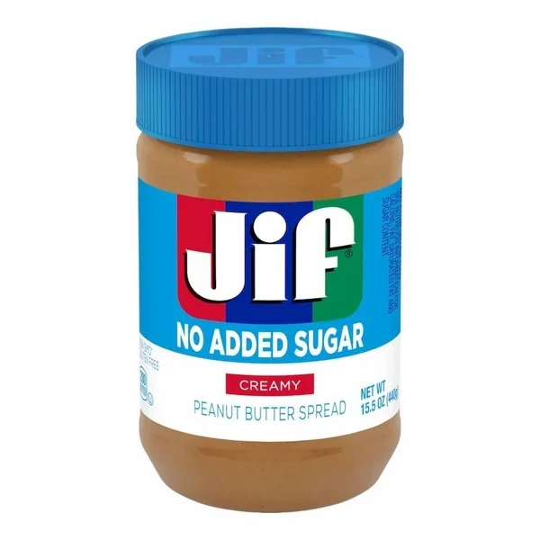 Jif Beurre de Cacahuetes Cremeux Sans Sucre Ajouté 440g – Plaisir Naturel et Énergie Santé