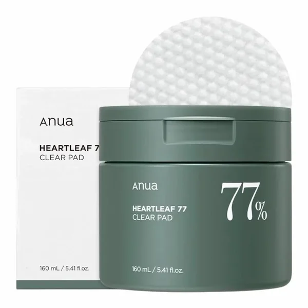 Anua Heartleaf 77% Clear Pad – 160 ml (70 disques)