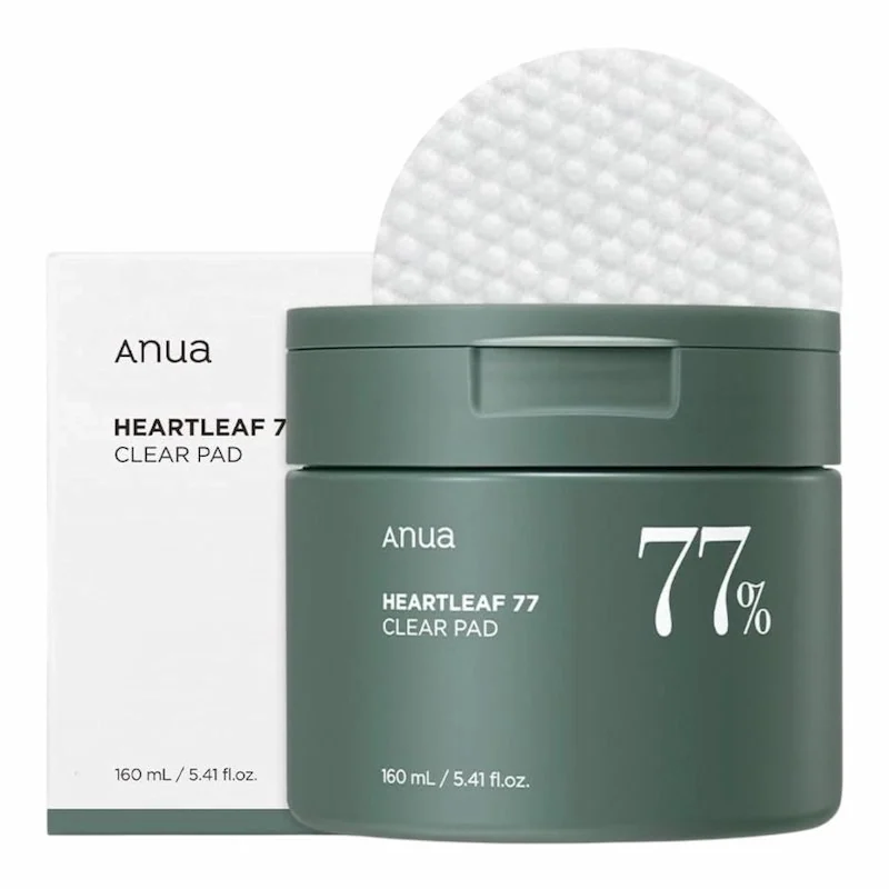 Anua Heartleaf 77% Clear Pad – 160 ml (70 disques)