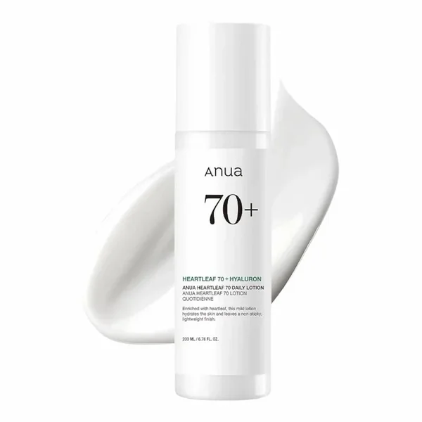 ANUA Heartleaf 70 Daily Lotion 200 ml – Hydratation Douce et Apaisante pour Peaux Sensibles
