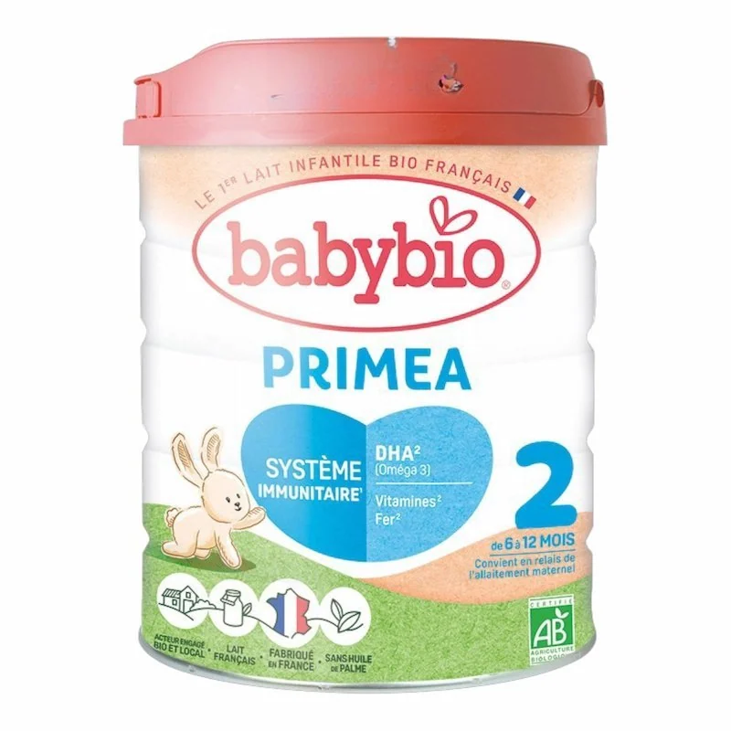 Babybio Primea 2 Lait de Suite Bio 800 g (6-12 Mois)