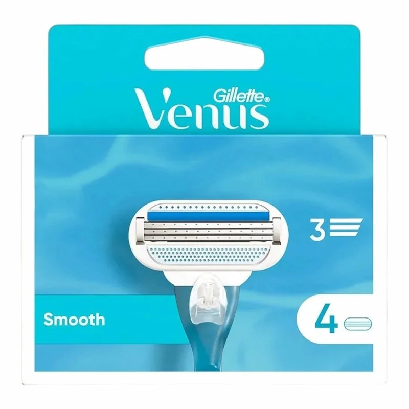 Gillette Venus Smooth – Lames de Rasoir pour Femme – 4 Recharges