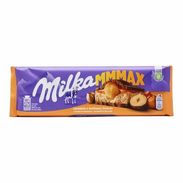 Milka MMMAX Toffee – Chocolat au Lait, Caramel et Noisettes Entieres 300gm