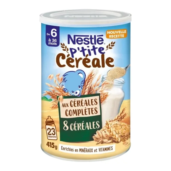 NESTLÉ P’tite Céréale 8 Céréales aux Céréales Complètes – 415g
