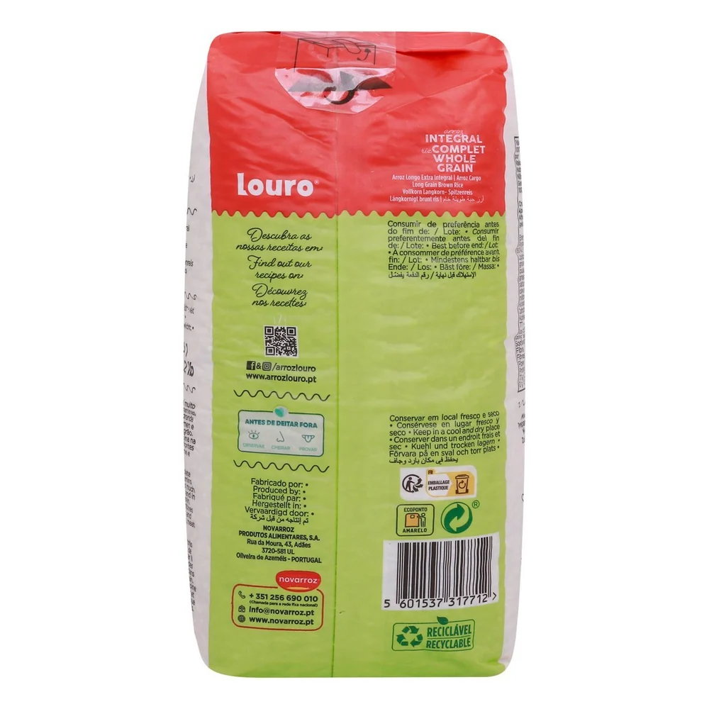 Louro Riz Complet 1 kg – Qualité Supérieure, Naturel et Riche en Nutriments — vue 2
