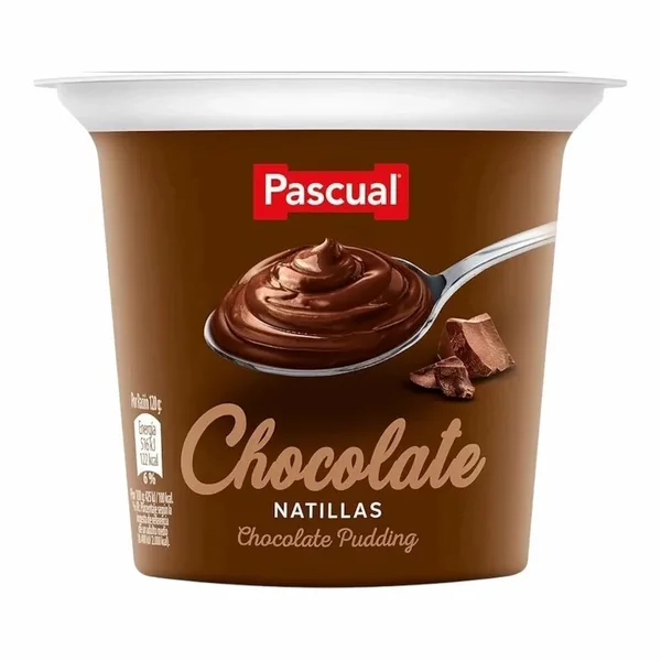 Pascual Natillas Saveur Chocolat 125 g – Dessert Lacté Crémeux au Chocolat