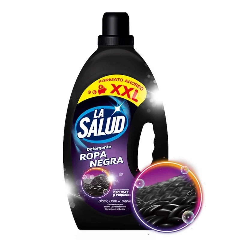 LA SALUD Détergent Liquide Vêtements Noirs 60 Lavages 4L