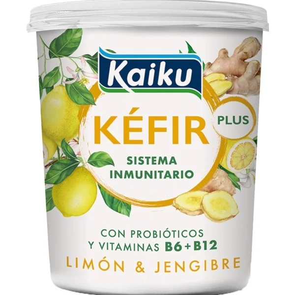 Kaiku Kefir Gingembre et Citron 350 g – Yaourt Fermente Probiotique