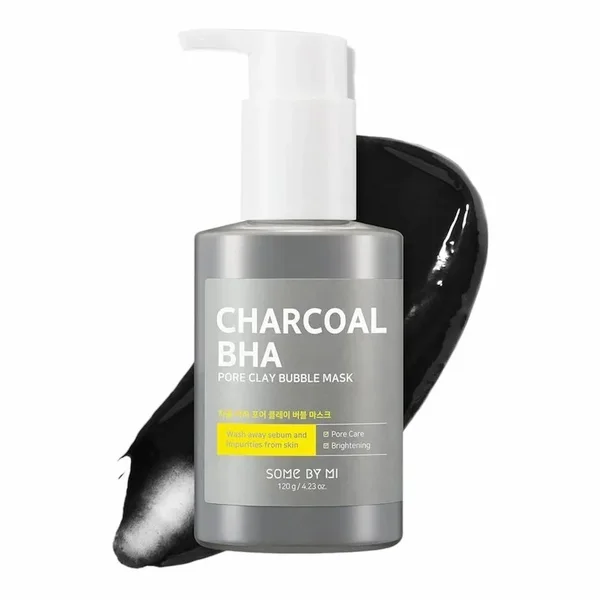 SOME BY MI – Charcoal BHA Pore Clay Bubble Mask 120g – Masque Purifiant à Bulles au Charbon & BHA