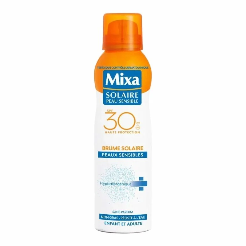 Mixa Solaire Peau Sensible – Brume Solaire Protection Renforcée SPF 30 – 200 ml