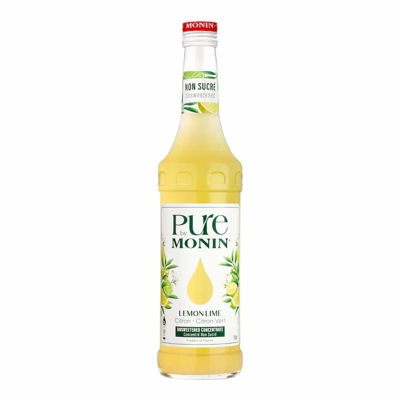 Monin – Pure by Monin Citron & Citron Vert – Sans Sucre Ajoute – 700 ml