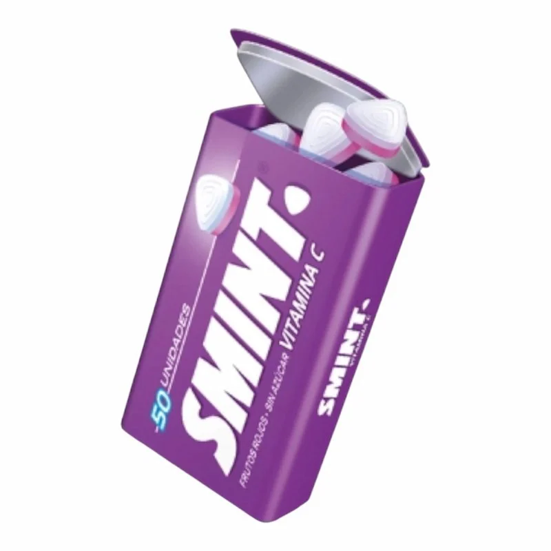 Smint Bonbons Fruits Rouges Sans Sucre – 50 pcs | Fraîcheur Fruitée et Légère