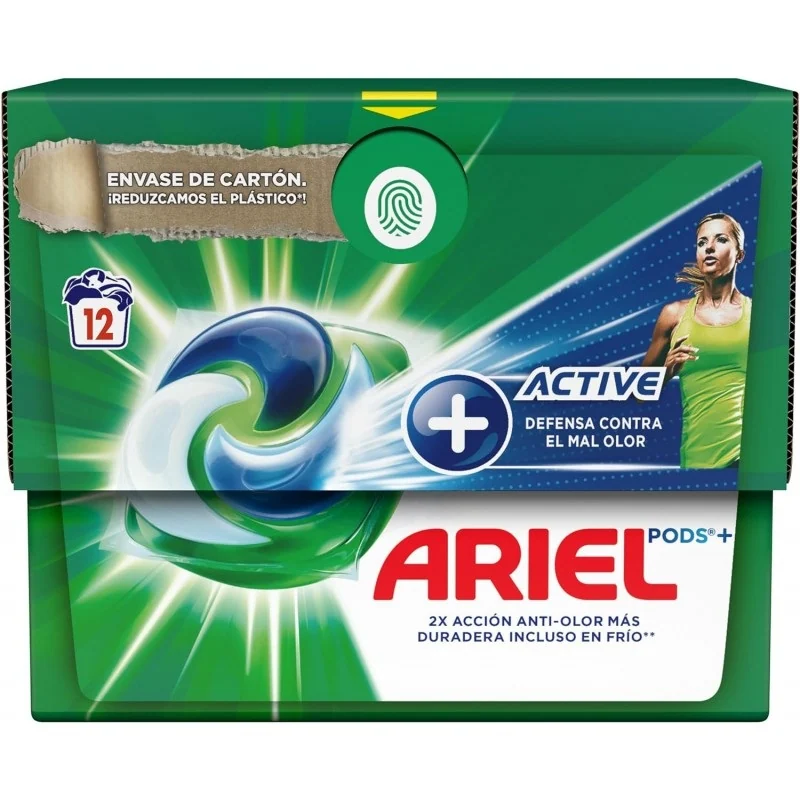 Ariel Pods Active 3in1 Détergent – 12 Capsules