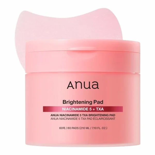 Anua Niacinamide 5 TXA Brightening Pad – Disques Exfoliants Éclaircissants et Unifiants pour la Peau