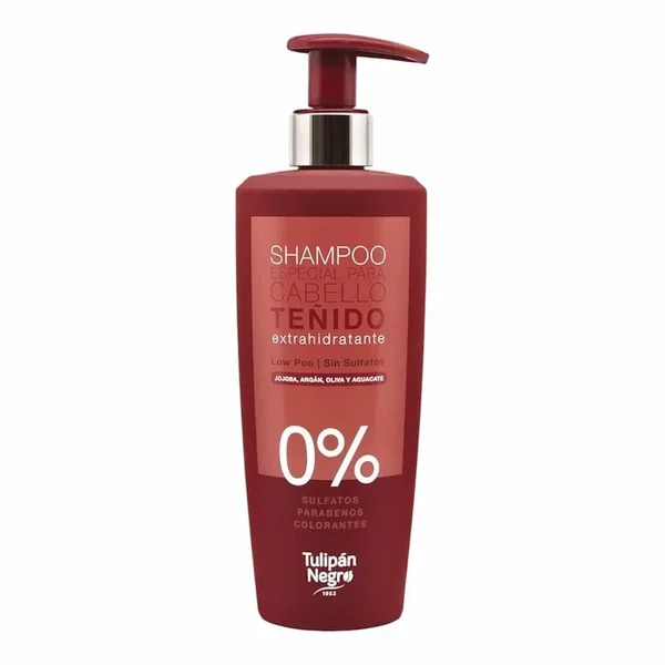 Tulipan Negro Shampoing Sans Sulfate Low Poo pour Cheveux Teints – 500ml