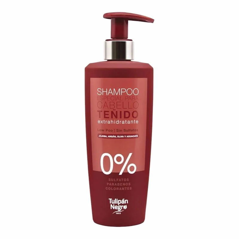 Tulipan Negro Shampoing Sans Sulfate Low Poo pour Cheveux Teints – 500ml