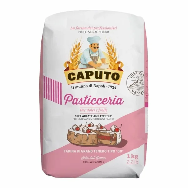 Caputo Farine 00 Patisserie 1KG – Farine Italienne Ultra Fine pour Pâtisserie et Desserts