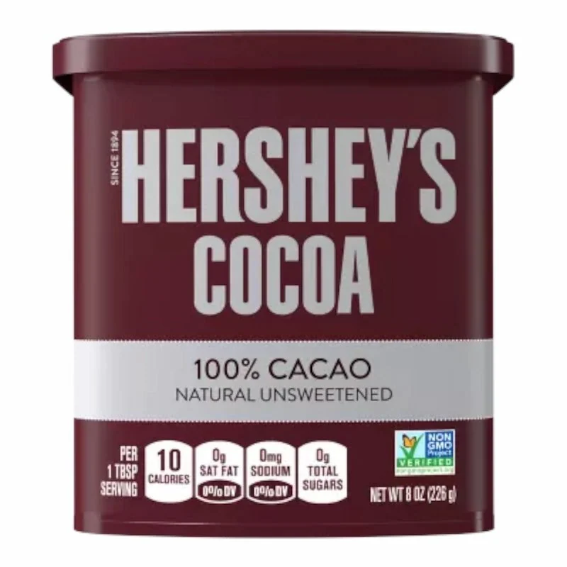 Hershey’s – HERSHEYS COCOA 100% Natural Sans Sucre Sans Gluten 226g