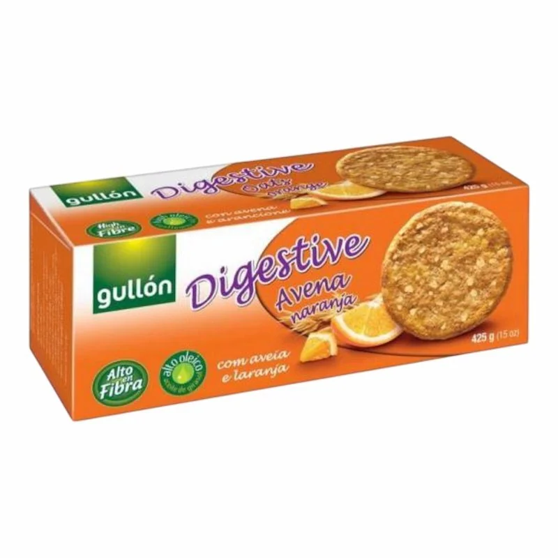 Gullon Biscuit Digestive Avoine et Orange 425g