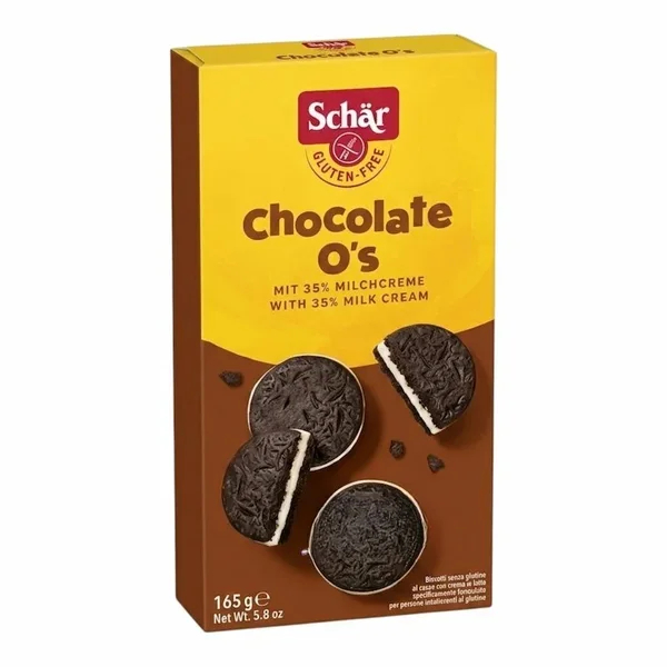 Schar – Chocolate Os Sans Gluten – Schar – 165 g – Biscuits Chocolat Fourrés