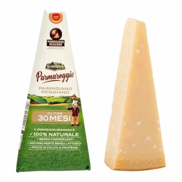 GranTerre – Parmigiano Reggiano Affine 30 Mois – 200 g | Fromage Italien Authentique