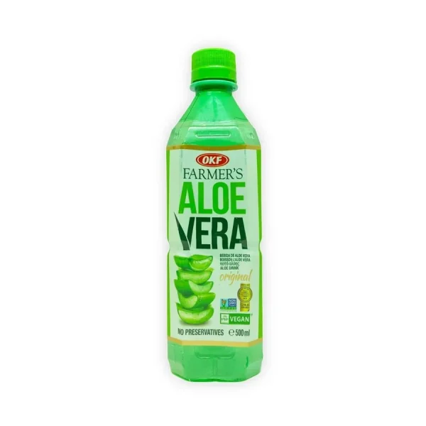 OKF Farmers Aloe Vera Original Sans Sucre 500ml – Boisson à lAloe Vera