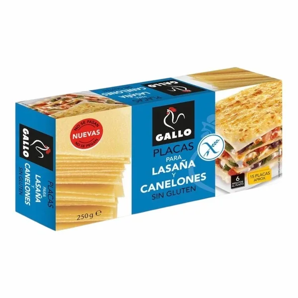 Gallo Lasagnes et Cannellonis Sans Gluten 250 g – Pâtes italiennes pour recettes gourmandes