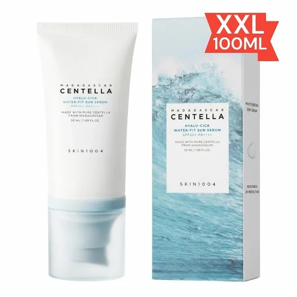 SKIN1004 Madagascar Centella Hyalu Cica Sun Serum SPF50+ 50 ml – Sérum Solaire Hydratant & Apaisant