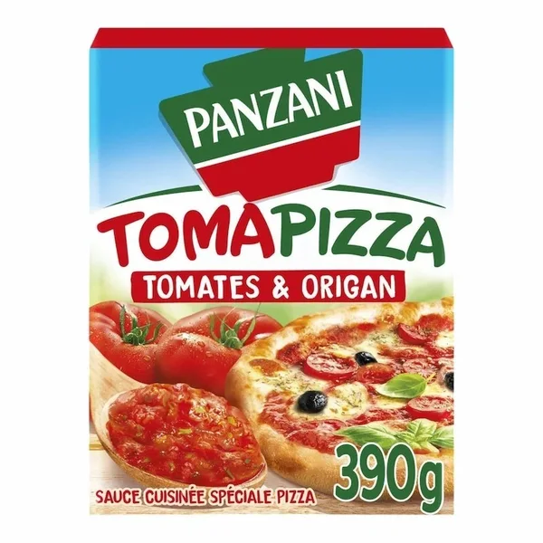 Panzani Tomapizza Sauce Tomate et Origan 390 g – Sauce Italienne pour Pizza et Pates