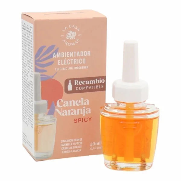 La Casa de los Aromas Recharge Diffuseur Electrique Cannelle et Orange 20 ml