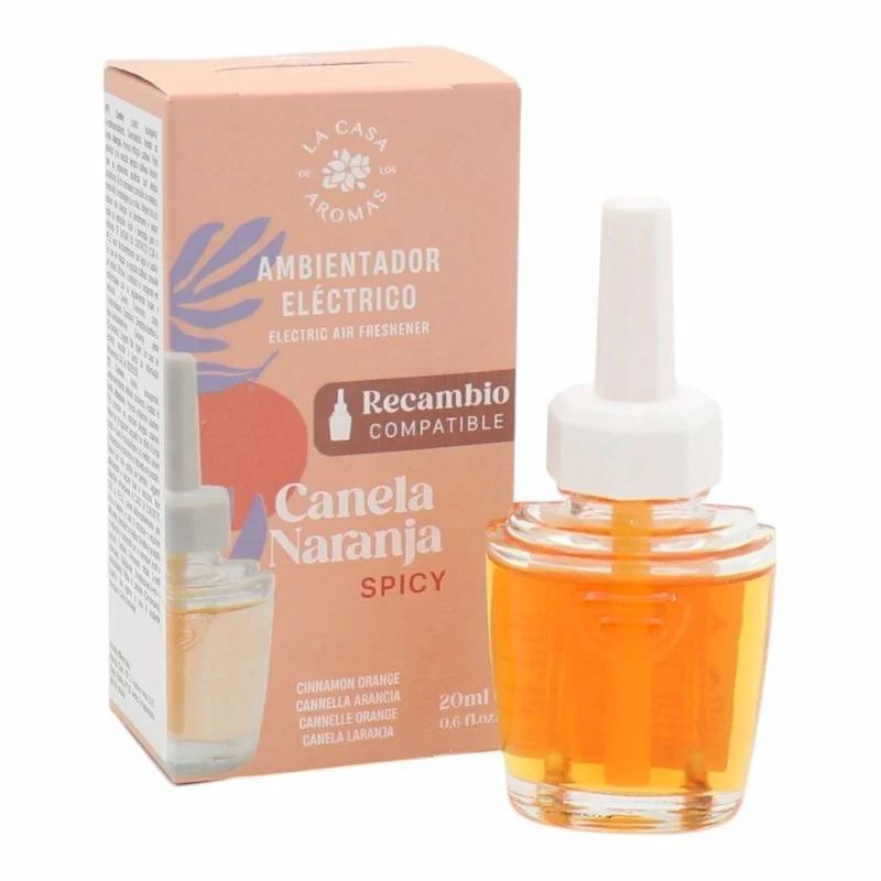 La Casa de los Aromas Recharge Diffuseur Electrique Cannelle et Orange 20 ml