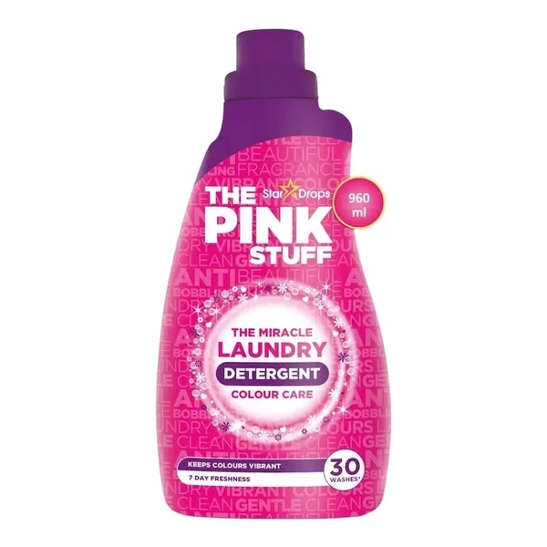 The Pink Stuff Colour Care Laundry Detergent 30 Lavages | Lessive Liquide Spéciale Couleurs Protection & Eclat