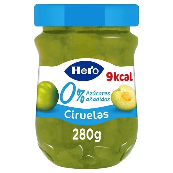 Hero Confiture de Prunes Sans Sucre Ajoute 280 g – Saveur Fruitee & Diététique