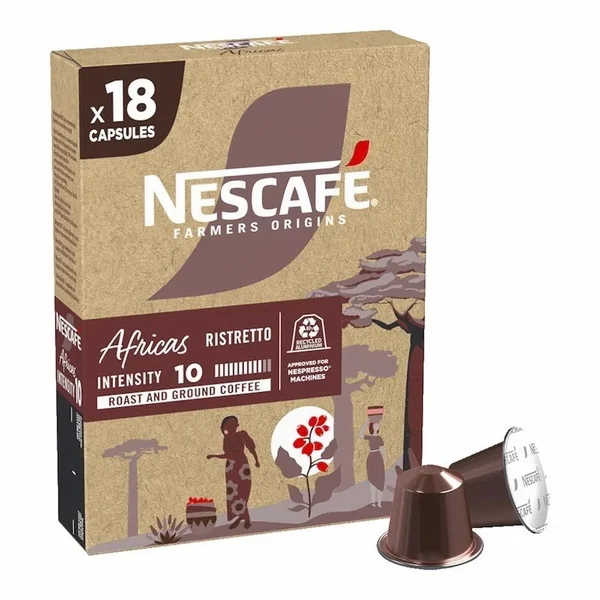 Nescafé – Capsules Nescafé Africas Ristretto 18 pcs 79.2 g