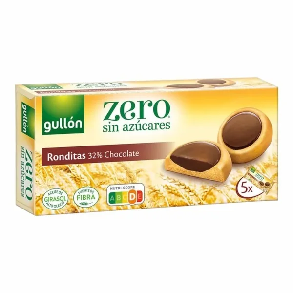 Gullon Ronditas Chocolat Noir Sans Sucre 186g