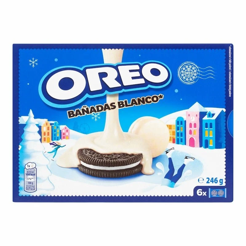 Oreo Biscuits Enrobés de Chocolat Blanc X6pcs