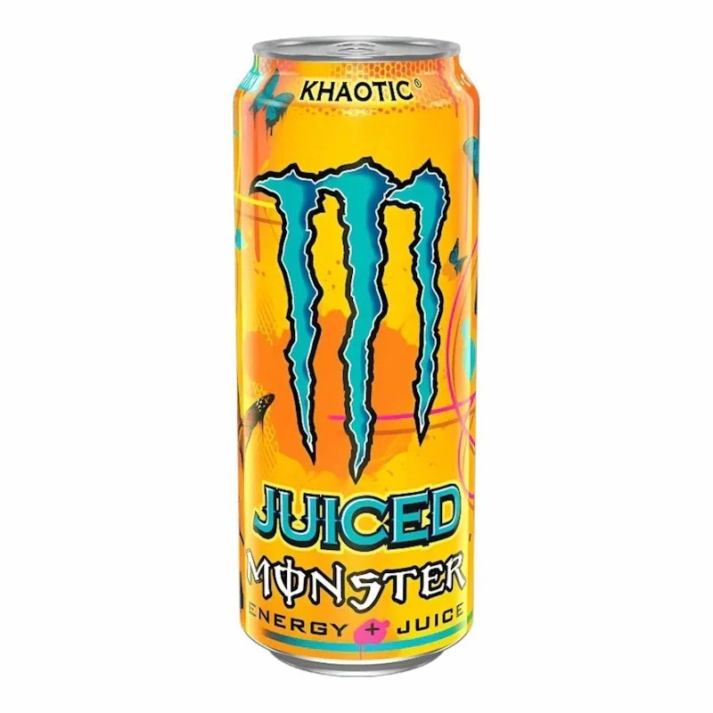 Monster Energy Juiced Khaotic – Boisson Énergisante aux Jus de Fruits – 500ml