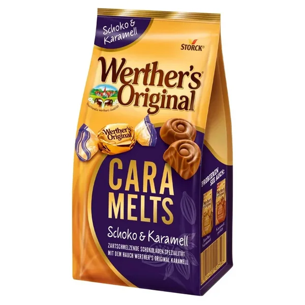 Storck – Werthers Original Caramelts Schoko & Karamell – Bonbons Chocolat & Caramel 153 g