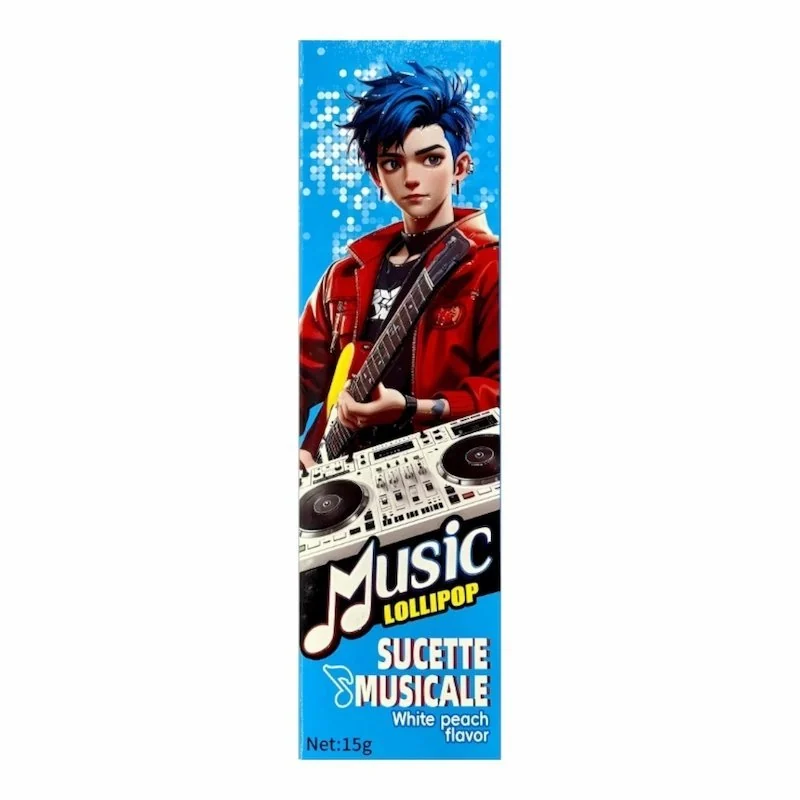 Sucette Musicale à la Peche Blanche – 15g