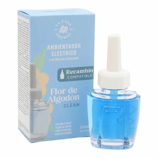 La Casa de los Aromas Recharge Diffuseur Electrique Flor de Algodón 20 ml | Parfum Doux et Floral