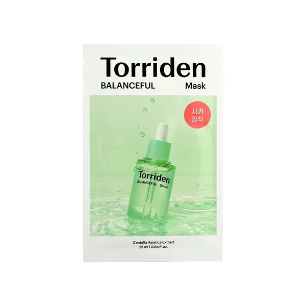 Torriden Balanceful Centella Asiatica Extract Mask 1 unité – Masque Apaisant & Hydratant Peaux Sensibles