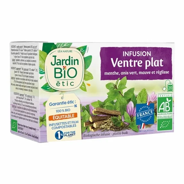 Jardin Bio Infusion Ventre Plat – 20 Sachets