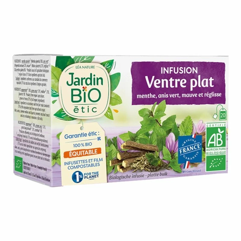 Jardin Bio Infusion Ventre Plat – 20 Sachets