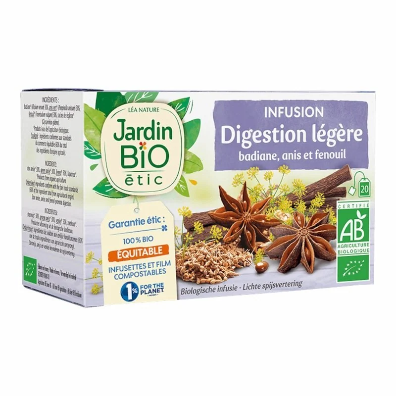 Jardin Bio Infusion Digestion Légère – 20 sachets