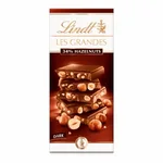 Lindt Les Grandes Chocolat Noir Noisettes Entières 150g – Plaisir Intense et Croquant