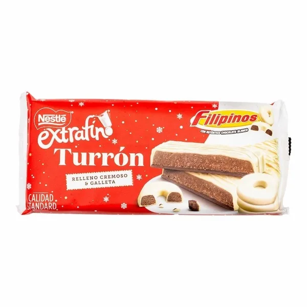 Nestlé – Turron Nestle Extrafino Filipinos 232 g – Nougat Chocolat Lait & Biscuits Filipinos
